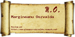 Margineanu Oszvalda névjegykártya